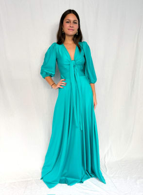 VESTIDO GUADALUPE TURQUESA