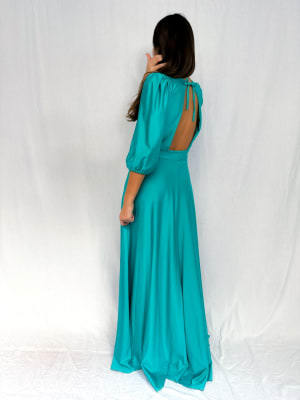 VESTIDO GUADALUPE TURQUESA