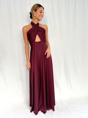 VESTIDO JAVIERA BURDEO
