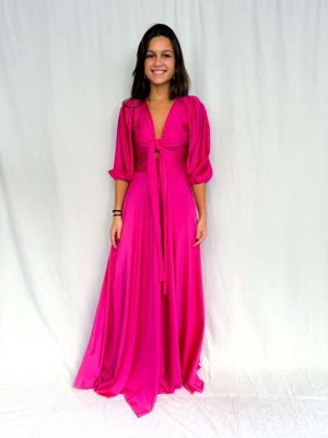 VESTIDO GUADALUPE FUCSIA