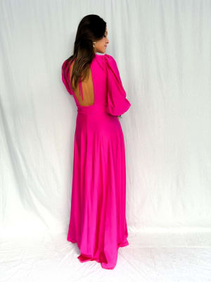 VESTIDO GUADALUPE FUCSIA