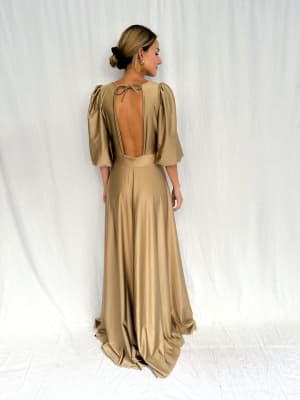 VESTIDO GUADALUPE DORADO