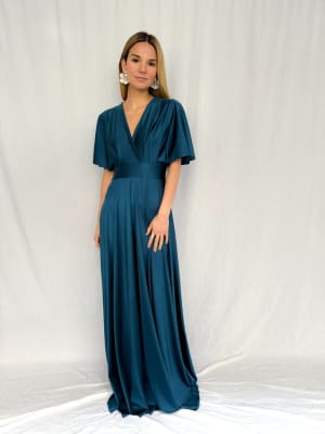 VESTIDO LEYLA PETROLEO