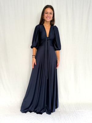 VESTIDO GUADALUPE AZUL MARINO