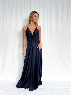 VESTIDO JOSEFA AZUL MARINO