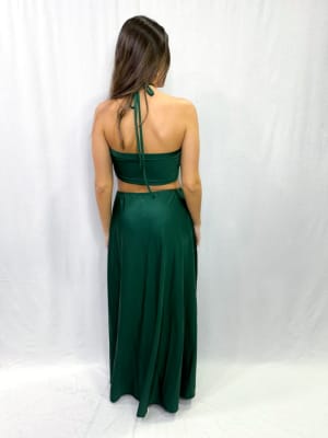 VESTIDO MARIANA VERDE BOTELLA