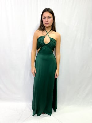 VESTIDO MARIANA VERDE BOTELLA