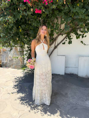 VESTIDO CONSTANZA CREMA ENCAJE