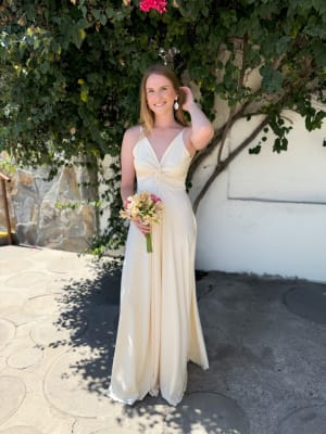 VESTIDO JOSEFA CREMA