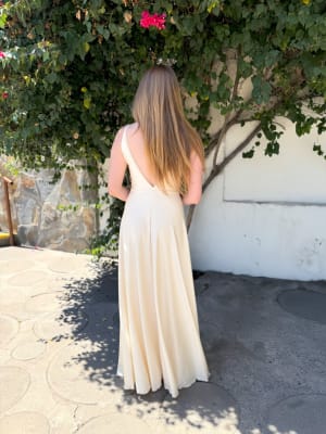 VESTIDO JOSEFA CREMA