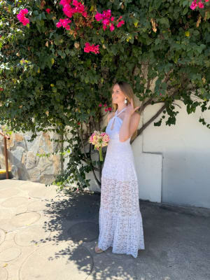 VESTIDO CONSTANZA BLANCO ENCAJE