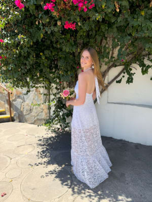 VESTIDO CONSTANZA BLANCO ENCAJE