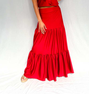 FALDA RENATA ROJO