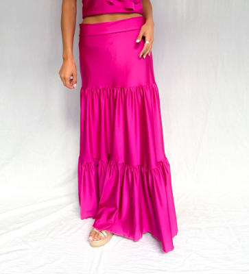 FALDA RENATA FUCSIA