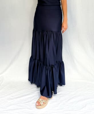 FALDA RENATA AZUL MARINO