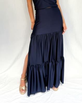 FALDA RENATA AZUL MARINO