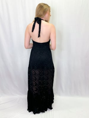 VESTIDO CONSTANZA NEGRO ENCAJE