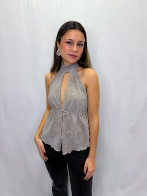 POLERA ADELA CHAMPAGNE