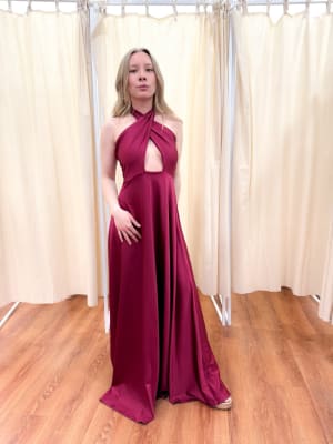 VESTIDO JAVIERA GRANATE