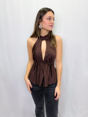 POLERA ADELA CHOCOLATE
