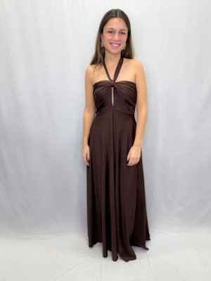 VESTIDO MILA CHOCOLATE DUPONT