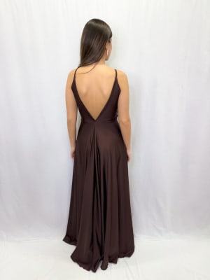VESTIDO JOSEFA CHOCOLATE DUPONT