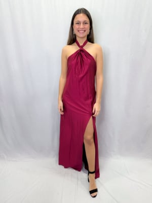 VESTIDO JOSEFINA GRANATE