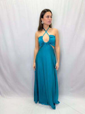 VESTIDO MARIANA TURQUESA