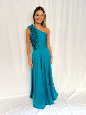 VESTIDO VICENTA TURQUESA