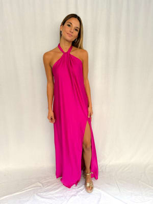 VESTIDO JOSEFINA FUCSIA