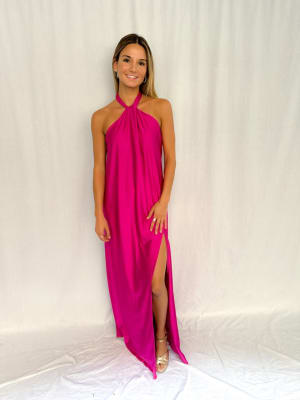VESTIDO JOSEFINA FUCSIA