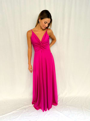 VESTIDO JOSEFA FUCSIA
