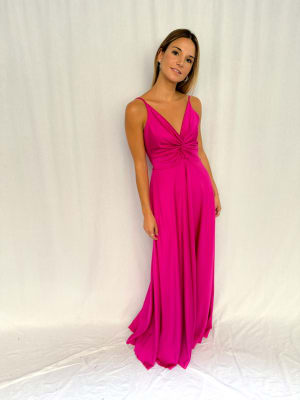 VESTIDO JOSEFA FUCSIA