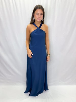 VESTIDO VALENTINA AZUL MARINO
