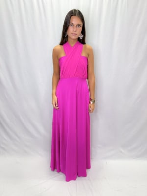 VESTIDO MACARENA FUCSIA