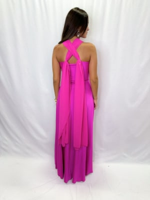 VESTIDO MACARENA FUCSIA