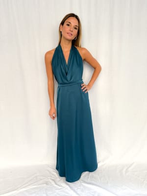 VESTIDO NICOLE PETROLEO