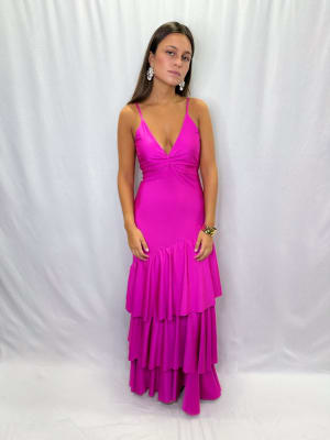 VESTIDO ASUNCION FUCSIA