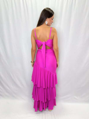 VESTIDO ASUNCION FUCSIA
