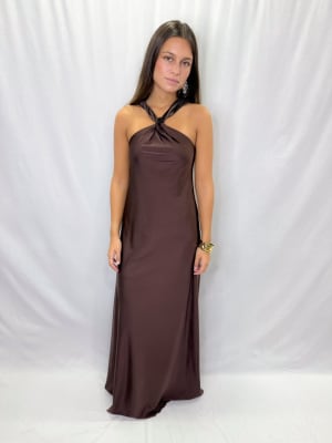 VESTIDO VALENTINA CHOCOLATE