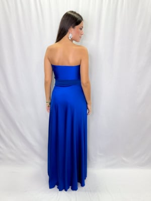 VESTIDO MACARENA AZUL REY