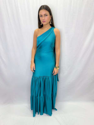 VESTIDO LAURA TURQUESA