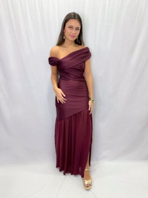 VESTIDO ELENA BURDEO