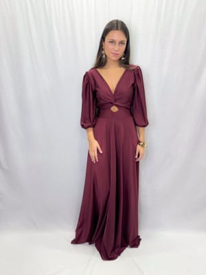 VESTIDO GUADALUPE BURDEO