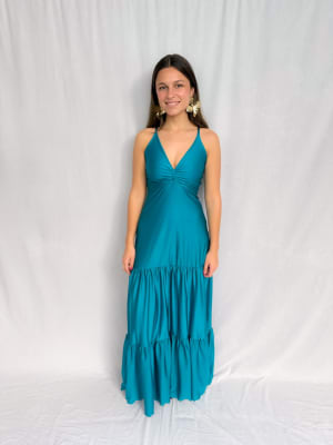 VESTIDO ANA TURQUESA