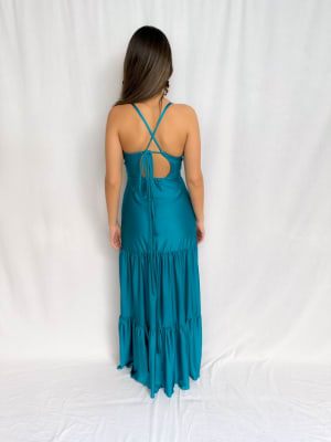 VESTIDO ANA TURQUESA