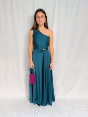 VESTIDO ANGELES VERDE PETROLEO1