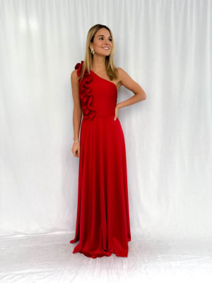 VESTIDO VICENTA ROJO
