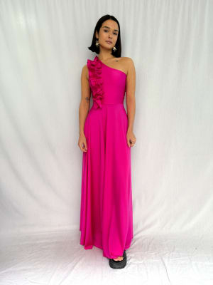 VESTIDO VICENTA FUCSIA