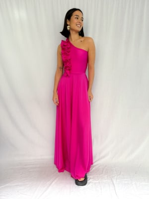 VESTIDO VICENTA FUCSIA